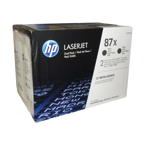 HP 87X Black 2-pack LJ Toner Cartridge