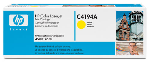 Color LaserJet C4194A Yellow Original Toner Cartridge Approximately 6000 pages at 5% coverage