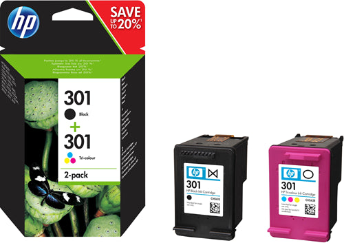 301 2-pack Black/Tri-color Original Ink Cartridges