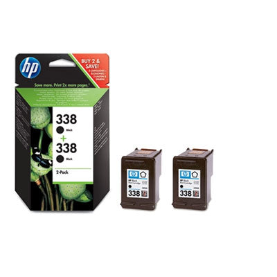 338 2-pack Black Inkjet Print Cartridges