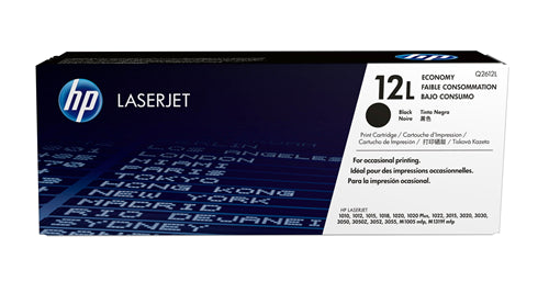 12L Economy Black Original LaserJet Toner Cartridge