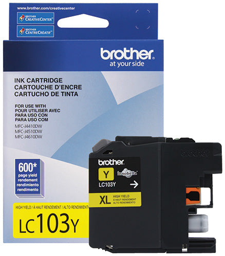 LC103C Yellow Innobella High Yield (XL Series) Color Ink Cartridges