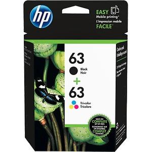 HP 63 Ink Cartridge - Black, Tri-color (HEWL0R46AN140)