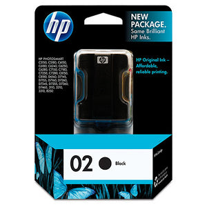 HP 02 US Black Ink Cartridge EAS - Sensormatic