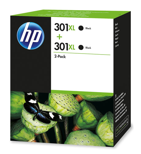 301XL 2-pack High Yield Black Original Ink Cartridges