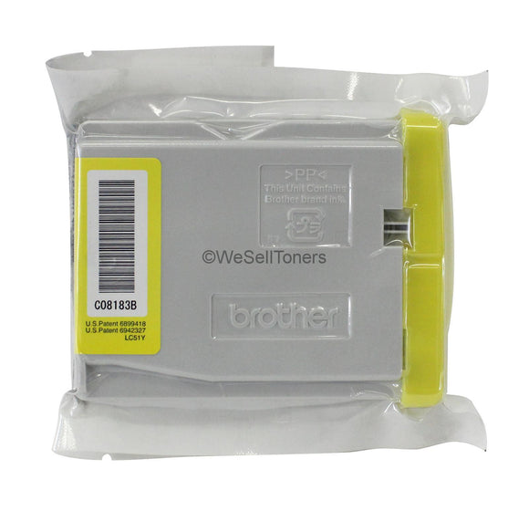 BROTHER LC51Y Yellow Ink Cartridge