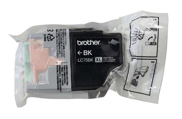 BROTHER LC75BK Black Ink Cartridge