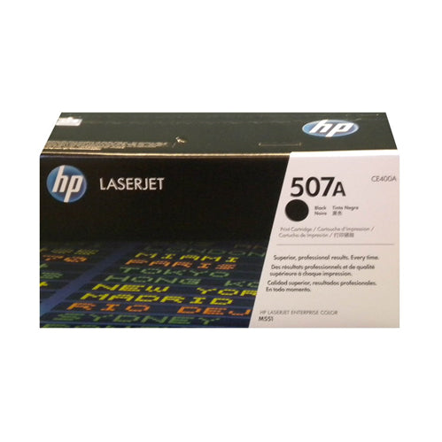 HP 507A Black LaserJet Toner Cartridge