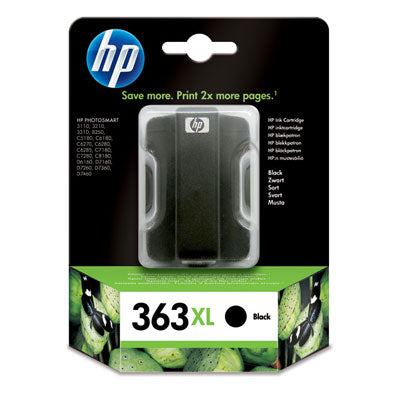 HP 363XL Black Ink Cartridge with Vivera Ink