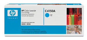 Color LaserJet C4150A Cyan Print Cartridge Approximately 8500 pages at 5% coverage