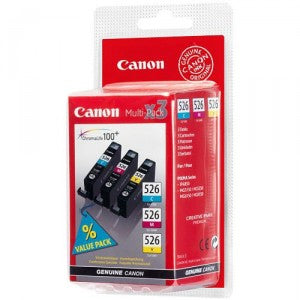 CLI-526 Cyan/Magenta/Yellow ink cartridge multi-pack