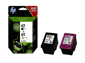 62 2-pack Black/Tri-color Original Ink Cartridges