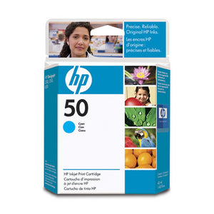 HP 50 Cyan Inkjet Print Cartridge 42ml 140g