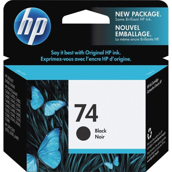 HP 74 Original Ink Cartridge - Single Pack (HEWCB335WN140)