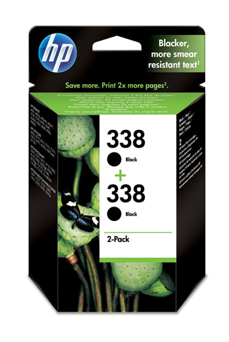 338 2-pack Black Original Ink Cartridges