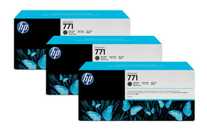 771 3-pack 775-ml Matte Black Designjet Ink Cartridges