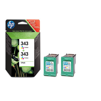 343 2-pack Tri-colour Inkjet Print Cartridges