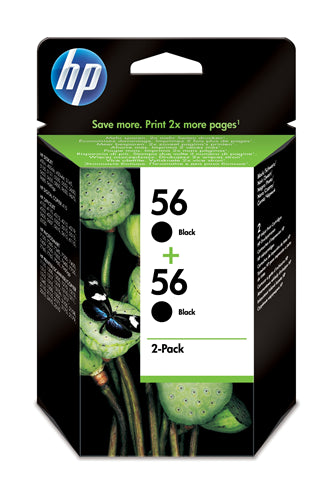 56 2-pack Black Original Ink Cartridges