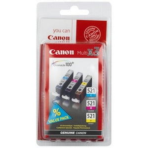 CLI-521 Cyan/Magenta/Yellow ink cartridge multi-pack