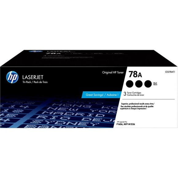 HP 78A BLK TRI-PACK LASERJET TONER CRTG