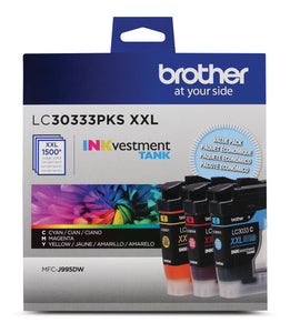 INKvestment Tank Super High-yield Ink 3 pack color Yields approx. 1500 pages/cartridge for Brother MFC-J995DW