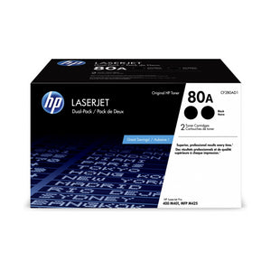 CF280AD1 HP 80A Black Dual LaserJet Toner Crtg